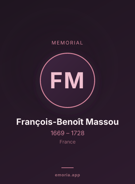 Memorial portrait of François-Benoît Massou
