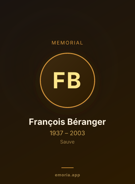 Memorial portrait of François Béranger