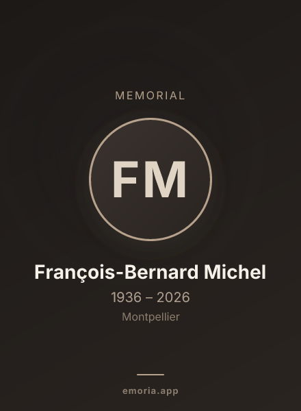 Memorial portrait of François-Bernard Michel