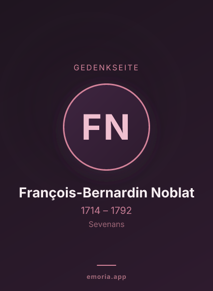 Gedenkportrait von François-Bernardin Noblat