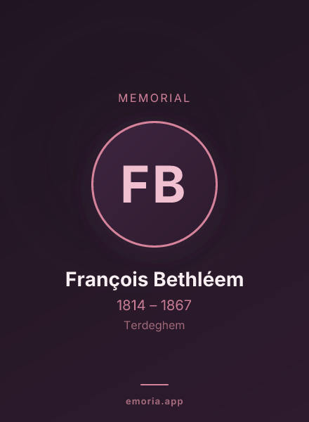 Memorial portrait of François Bethléem