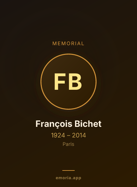 Memorial portrait of François Bichet