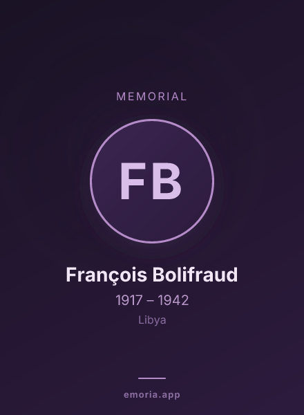 Memorial portrait of François Bolifraud