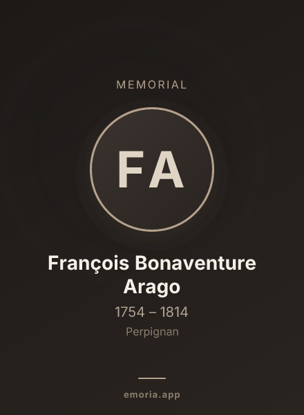Memorial portrait of François Bonaventure Arago