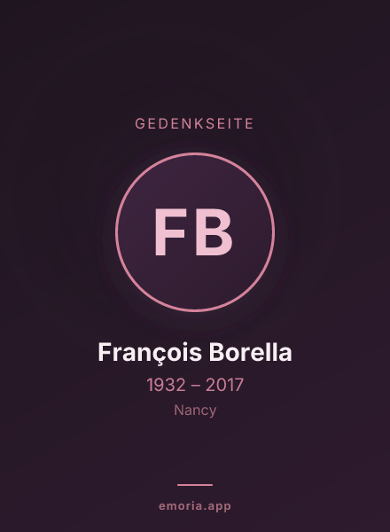 Gedenkportrait von François Borella