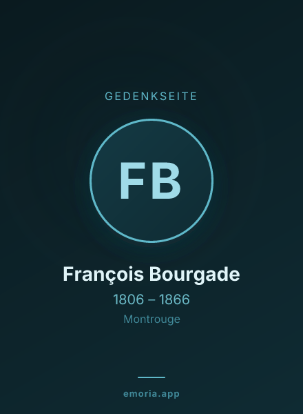 Gedenkportrait von François Bourgade