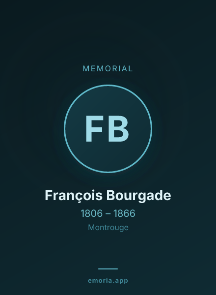 Memorial portrait of François Bourgade