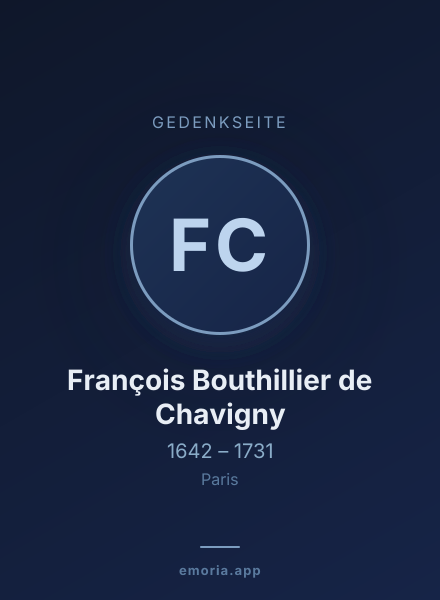 Gedenkportrait von François Bouthillier de Chavigny