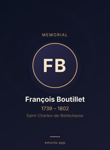 Memorial portrait of François Boutillet