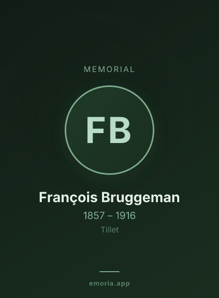 Memorial portrait of François Bruggeman