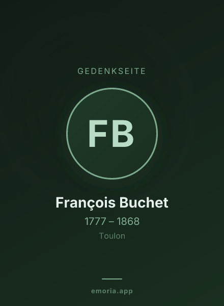Gedenkportrait von François Buchet