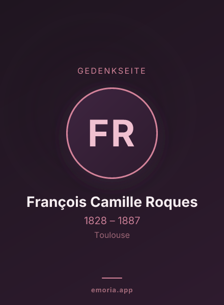 Gedenkportrait von François Camille Roques
