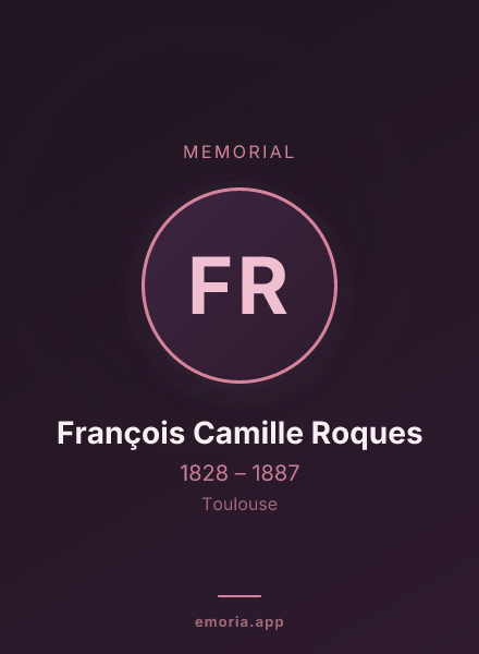 Memorial portrait of François Camille Roques