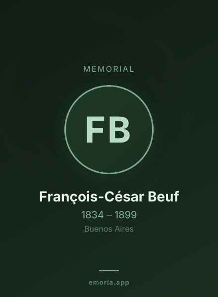 Memorial portrait of François-César Beuf