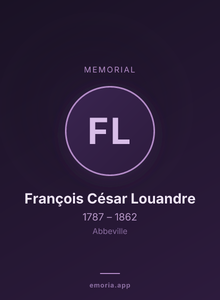 Memorial portrait of François César Louandre