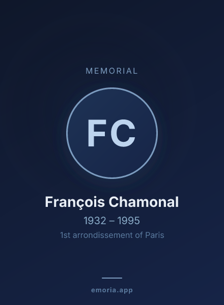Memorial portrait of François Chamonal
