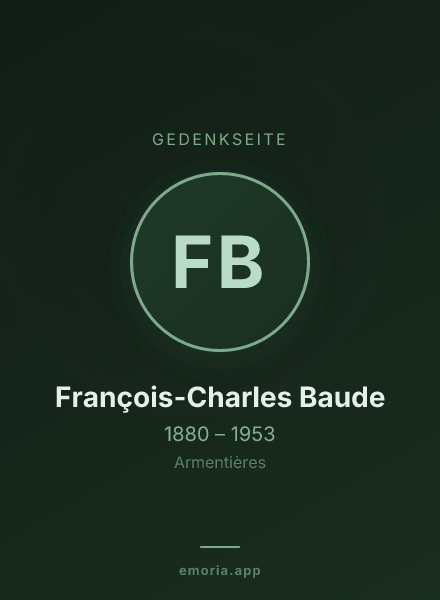 Gedenkportrait von François-Charles Baude