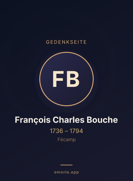 Gedenkportrait von François Charles Bouche