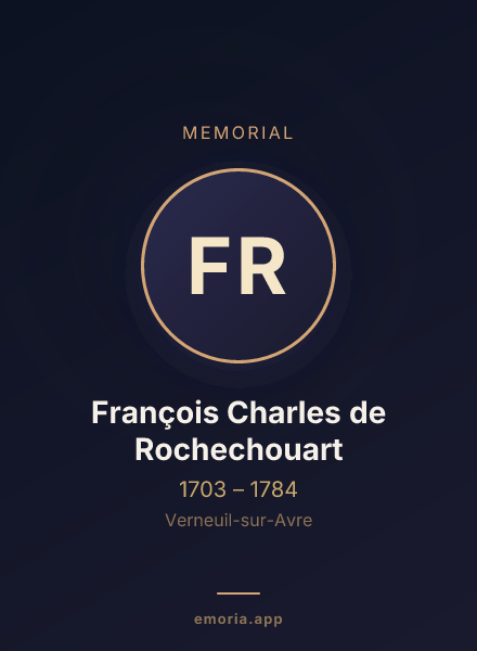 Memorial portrait of François Charles de Rochechouart