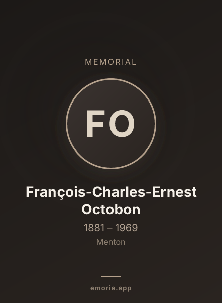Memorial portrait of François-Charles-Ernest Octobon