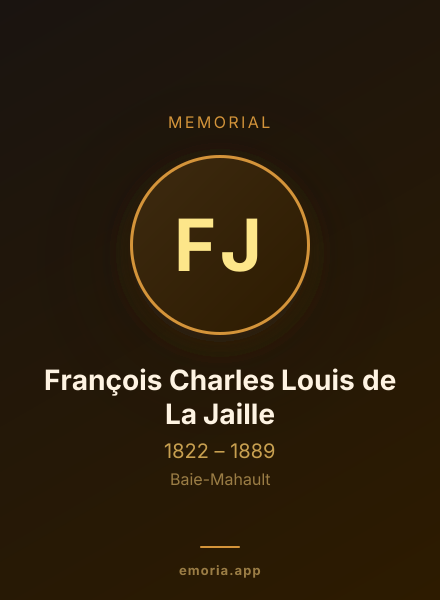 Memorial portrait of François Charles Louis de La Jaille