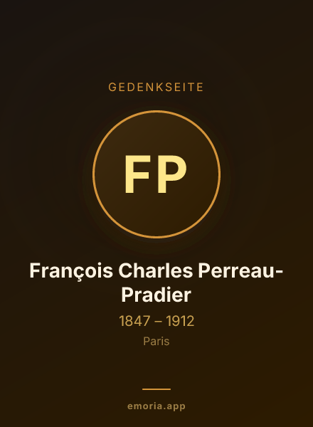 Gedenkportrait von François Charles Perreau-Pradier