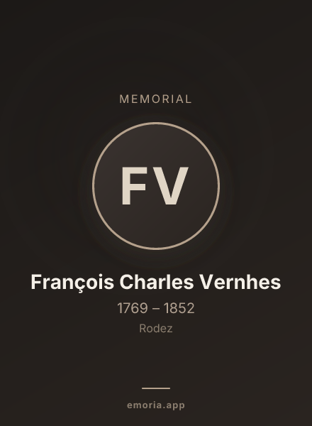 Memorial portrait of François Charles Vernhes