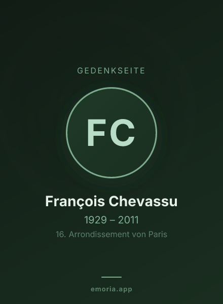 Gedenkportrait von François Chevassu