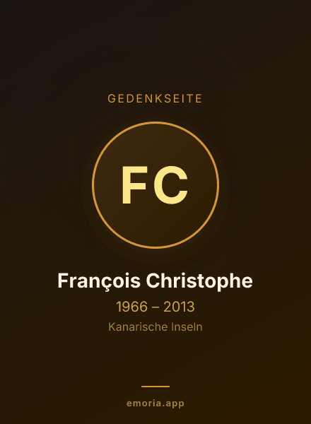 Gedenkportrait von François Christophe