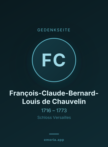 Gedenkportrait von François-Claude-Bernard-Louis de Chauvelin