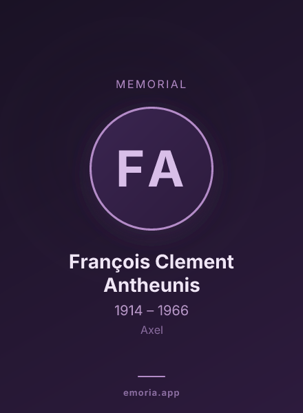 Memorial portrait of François Clement Antheunis