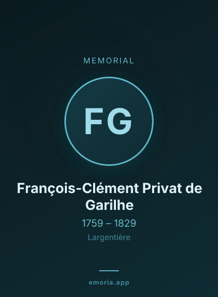 Memorial portrait of François-Clément Privat de Garilhe
