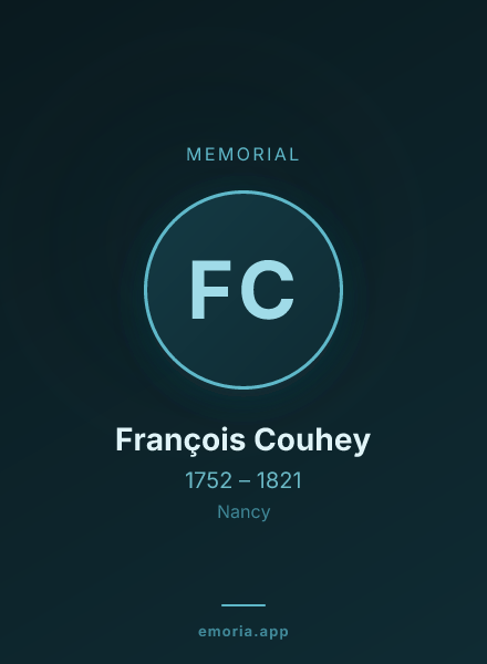 Memorial portrait of François Couhey