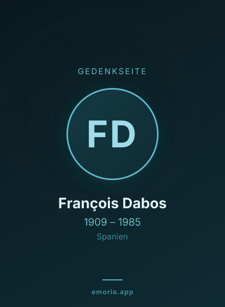 Gedenkportrait von François Dabos