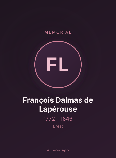 Memorial portrait of François Dalmas de Lapérouse