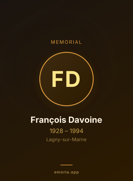 Memorial portrait of François Davoine