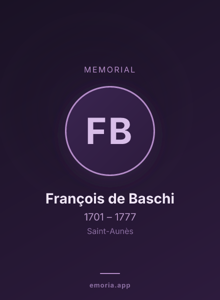 Memorial portrait of François de Baschi