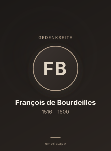 Gedenkportrait von François de Bourdeilles
