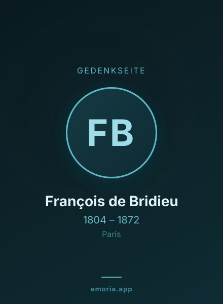 Gedenkportrait von François de Bridieu