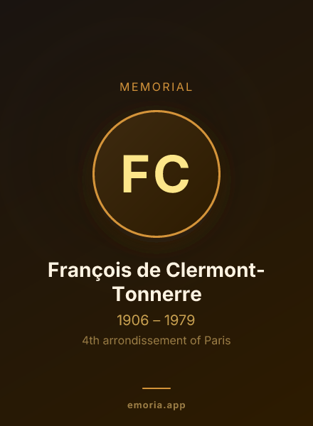 Memorial portrait of François de Clermont-Tonnerre