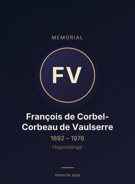 Memorial portrait of François de Corbel-Corbeau de Vaulserre