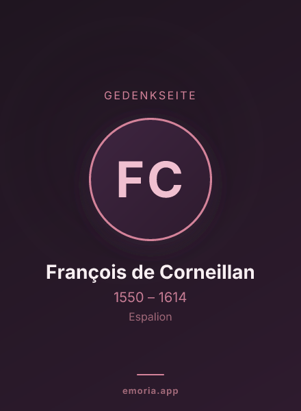 Gedenkportrait von François de Corneillan