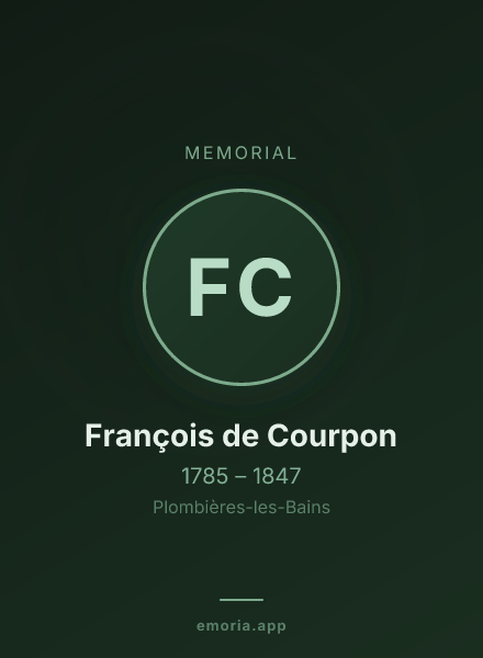 Memorial portrait of François de Courpon