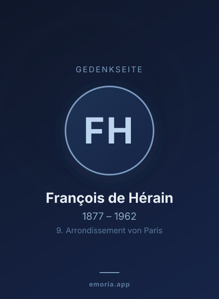 Gedenkportrait von François de Hérain