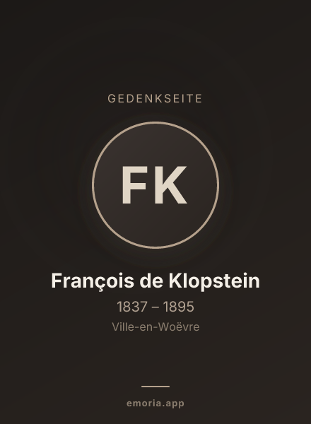 Gedenkportrait von François de Klopstein