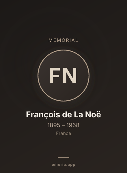 Memorial portrait of François de La Noë