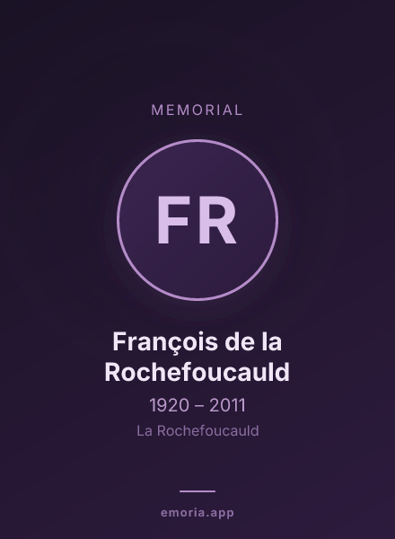 Memorial portrait of François de la Rochefoucauld