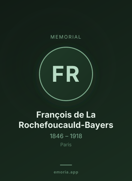Memorial portrait of François de La Rochefoucauld-Bayers