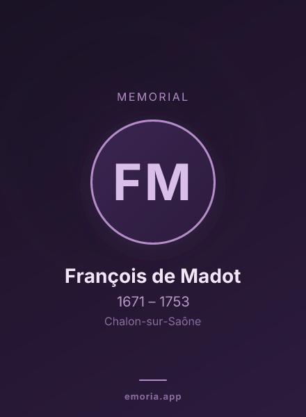 Memorial portrait of François de Madot