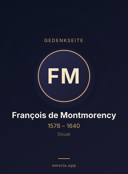 Gedenkportrait von François de Montmorency